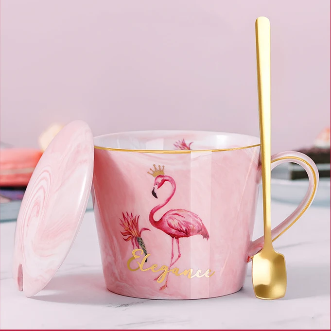 Fashionable Nordic style mugs Marbled ceramic cup Inexpensive reusable home office coffee tea ceramic cup