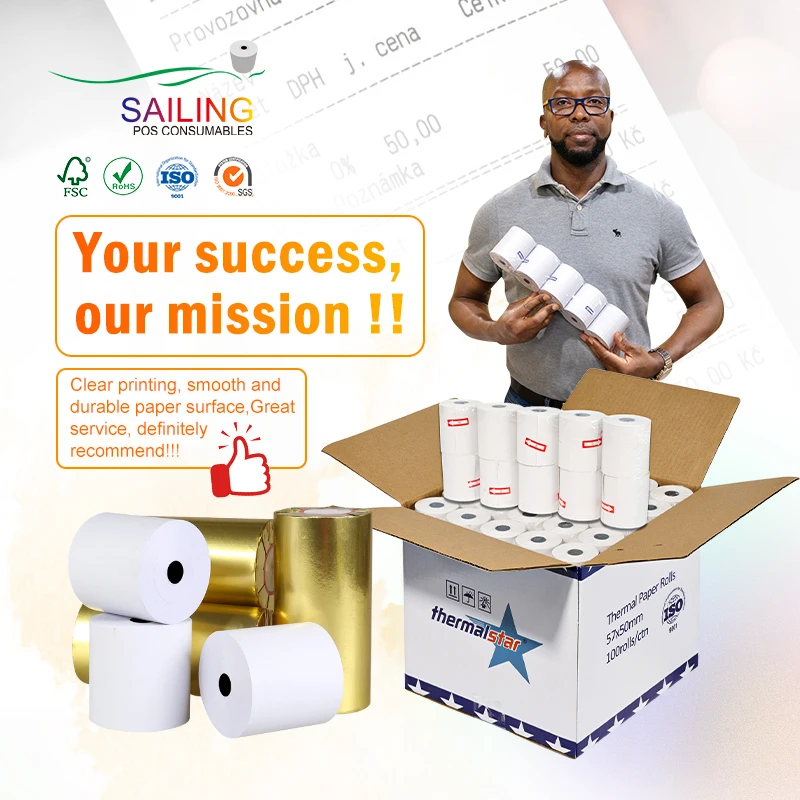 Excellent Top Supplier Thermal Paper Factory Speclize in Thermal Paper 57mm*40mm,80*80mm