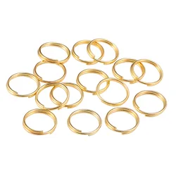 200pcs/lot 4 6 8 10 12 mm Open Jump Rings Double Loops Gold Silver Color Split Rings Connectors For Jewelry Making Supplies DiY