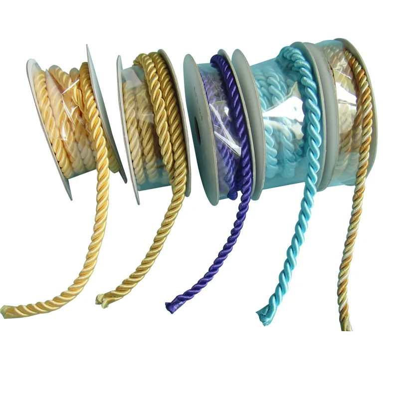 Плетеный шнур ручной работы 100% натуральный хлопок белый витой для макраме