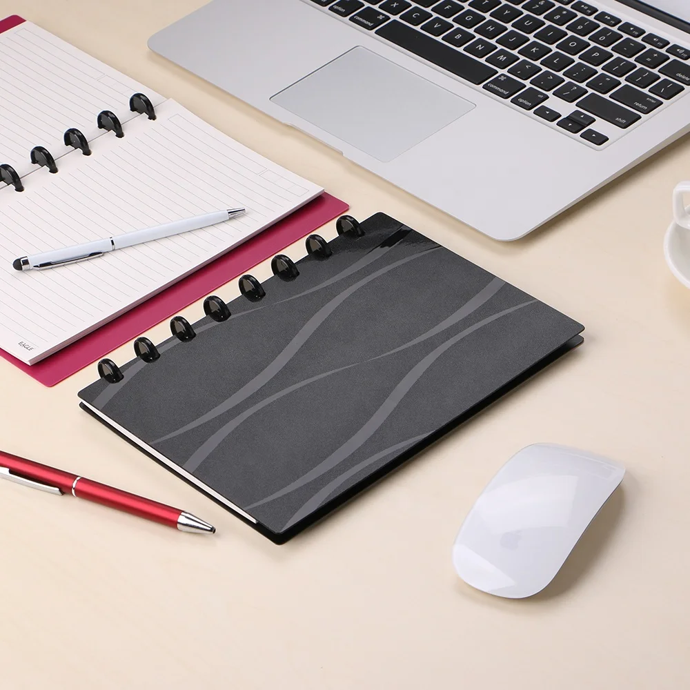 Блокнот Eagle Discbound на заказ, блокнот юниорского размера, полимерная Обложка, 60 листов, линейные страницы, Блокноты с кольцами A5 Dis