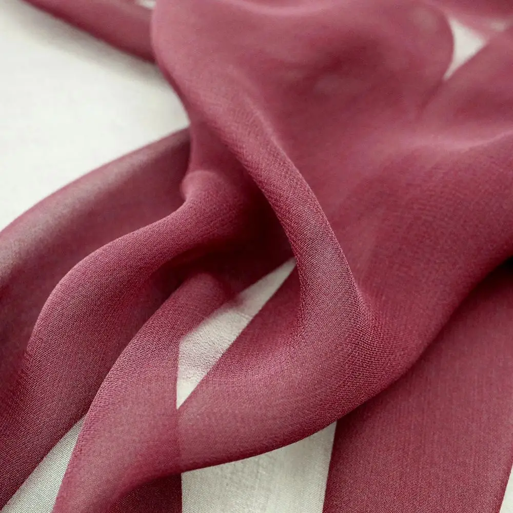 Поставщик шелковой ткани из Китая ширина 114 см 45 дюймов 90 цветов ткань чистого шелка Жоржетта 8