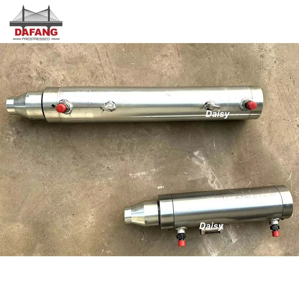 QYC Post Tensioning Equipment 100MM 200MM 300MM 500MM Stroke 14T 25T Electric Hydraulic Jack 20 Tons Mono Stressing Jack