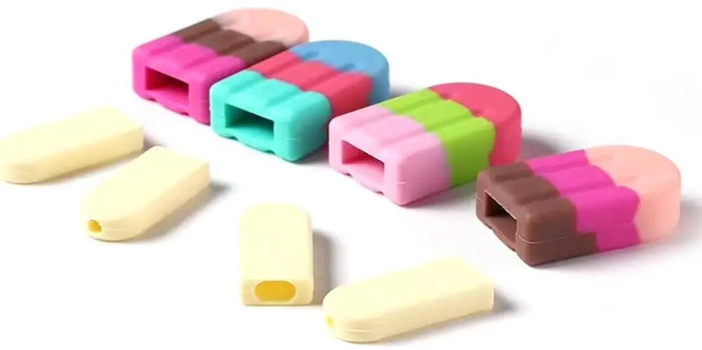 Factory Price  colorful Popsicle Anti-breaking Cable Head Charger Protector Cover Case Sleeve Random Color