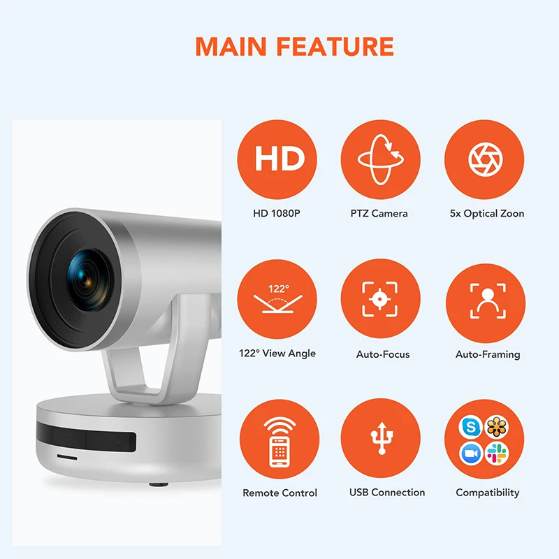Nuroum Camera Web Cam Hd 1080p Webcam Conference Camera For Interactive Smart Touch Screen Display