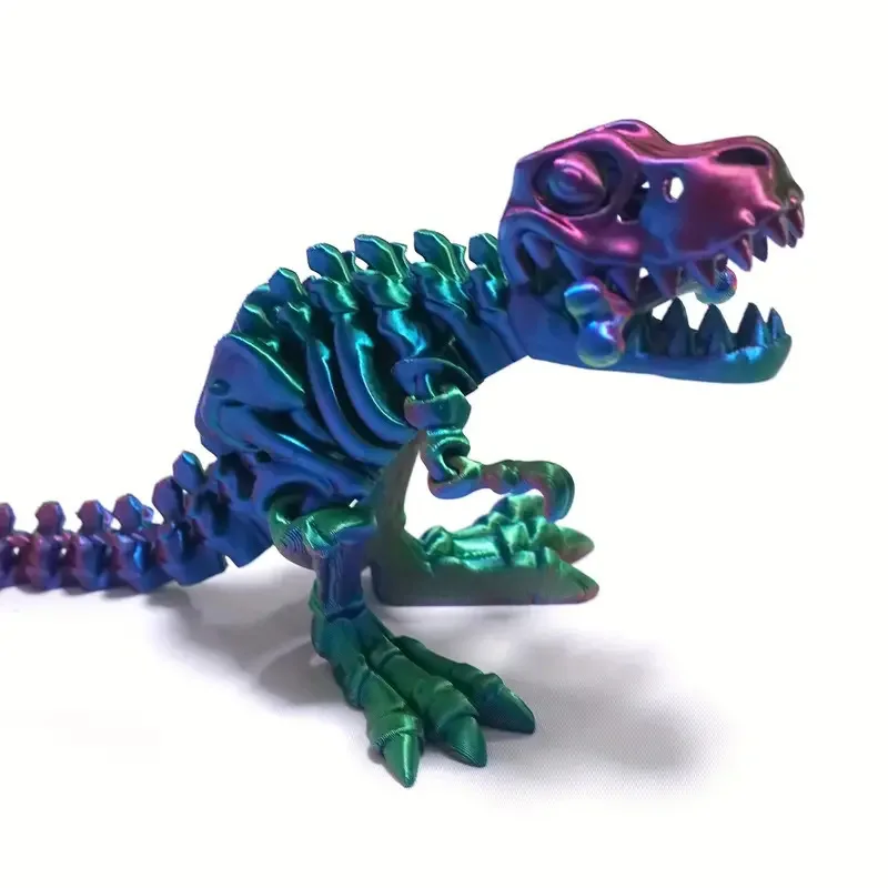 Dinosaur Plastic Craft Full-body Joints 3D Printing Movable Tyrannosaurus Rex Skeleton