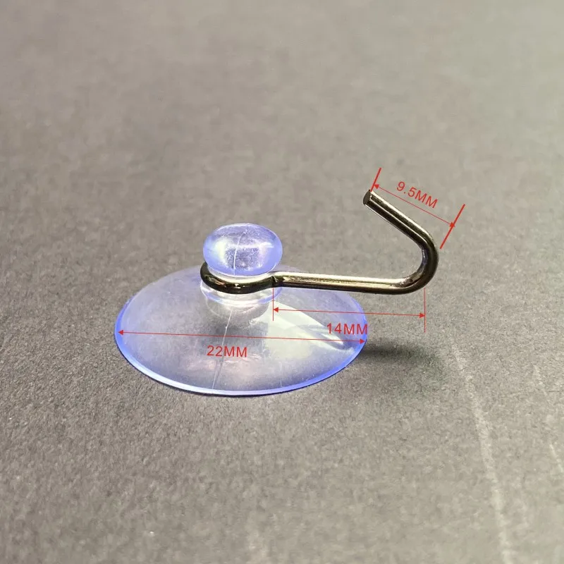 Лидер продаж, прозрачная присоска из ПВХ-пластика с крючком и грибовидной головкой для поверхности стеклянного мрамора, гладкого металла