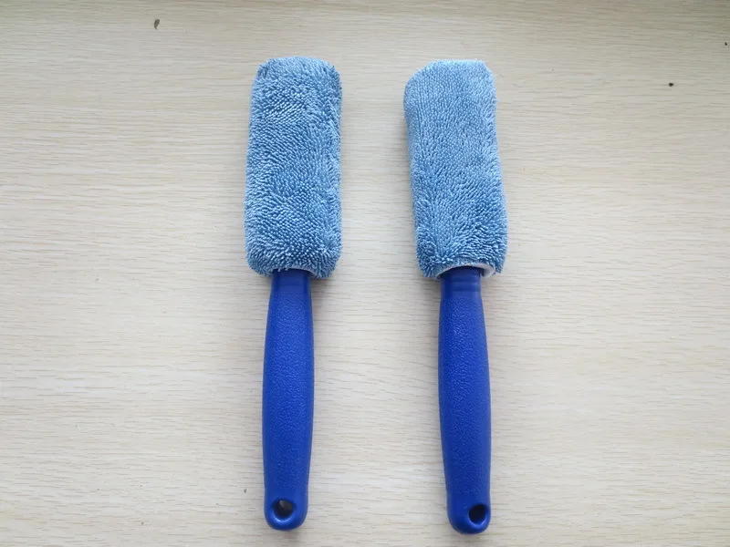 Wheel Brush Microfiber Long-handled Tire Brushing Car Beauty Tool Cleaning Pigtail Cloth Tire Hub Brush