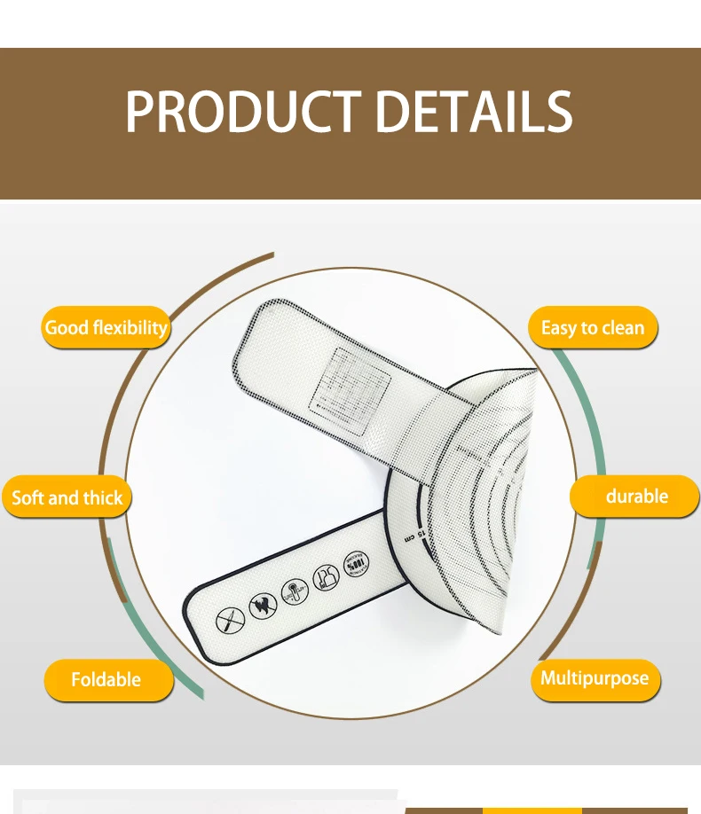 2024 Latest update style Design Food Grade Non-stick Reusable silicone baking mat for dutch oven bread baking