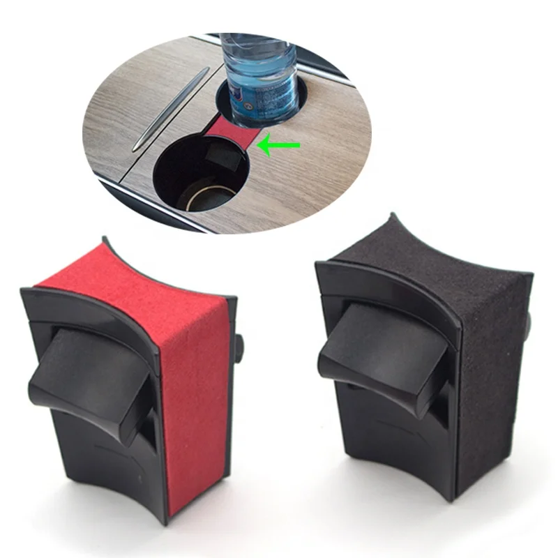 Water Cup Holder Stabilizer For Tesla Model 3/Y -2020 2021 ABS Drinks Phone Holder Coffee Slot Limiter