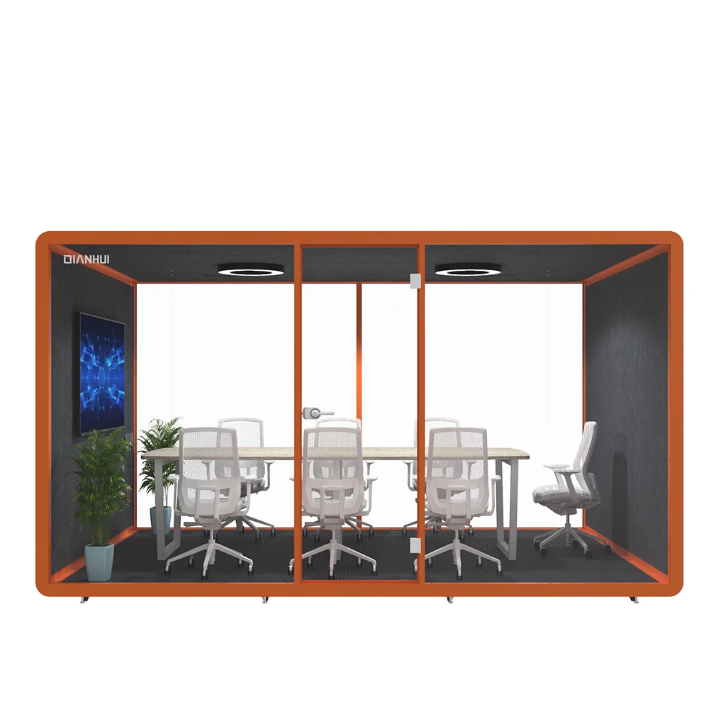 indoor quiet 35db home office pod seating meeting pod soundproof booth telephone box phone booths for sale with air filter