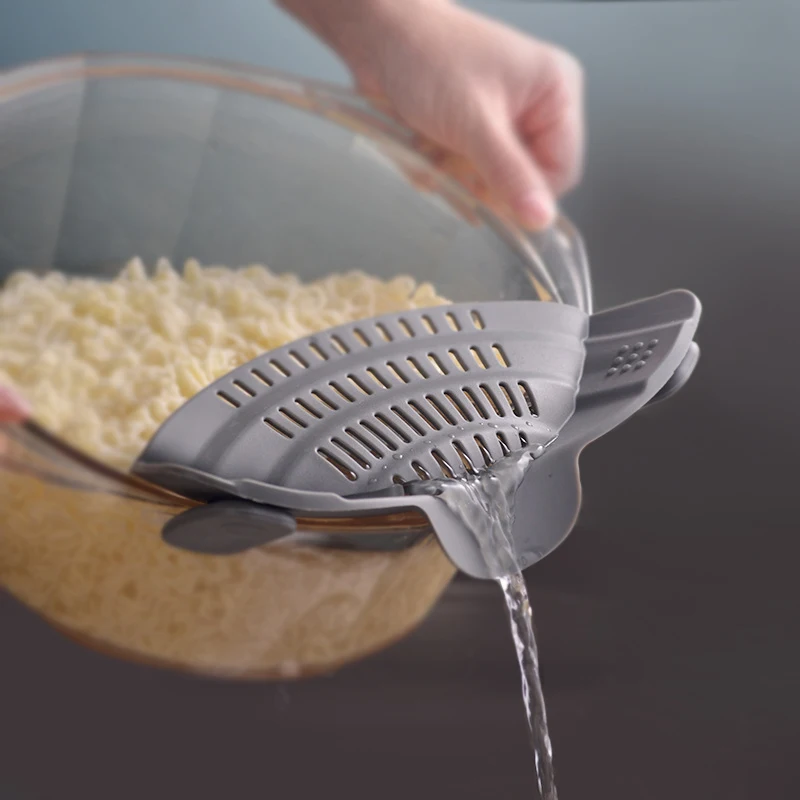 Оптовая продажа кухонный ситечко для кастрюль зажим пищевого класса на силиконовом