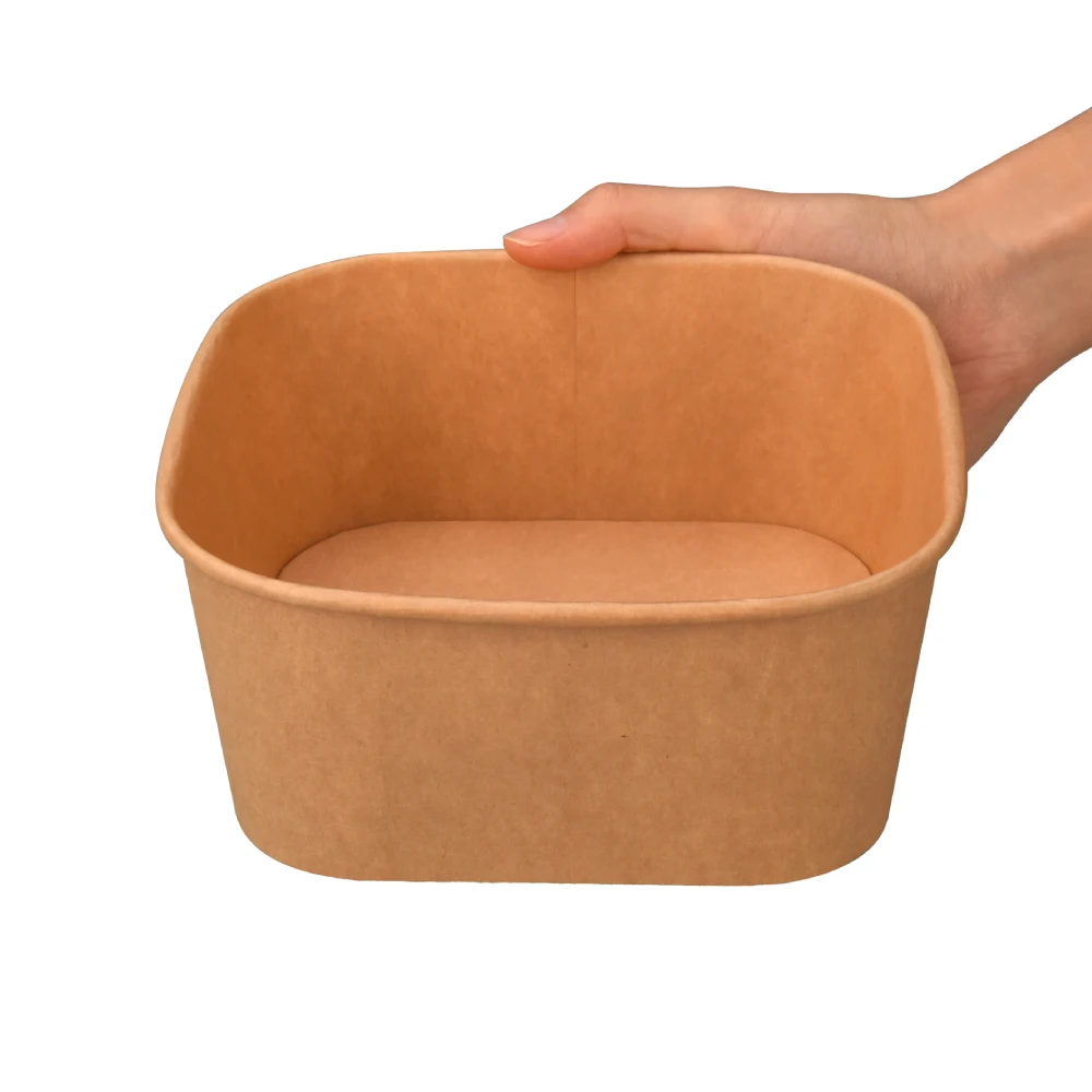 Disposable Take Away 12 oz Paper ramen Bowls With Lids