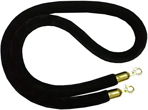 Crowd Control pink stanchion ropes Velvet Rope with Chrome Plated Hooks