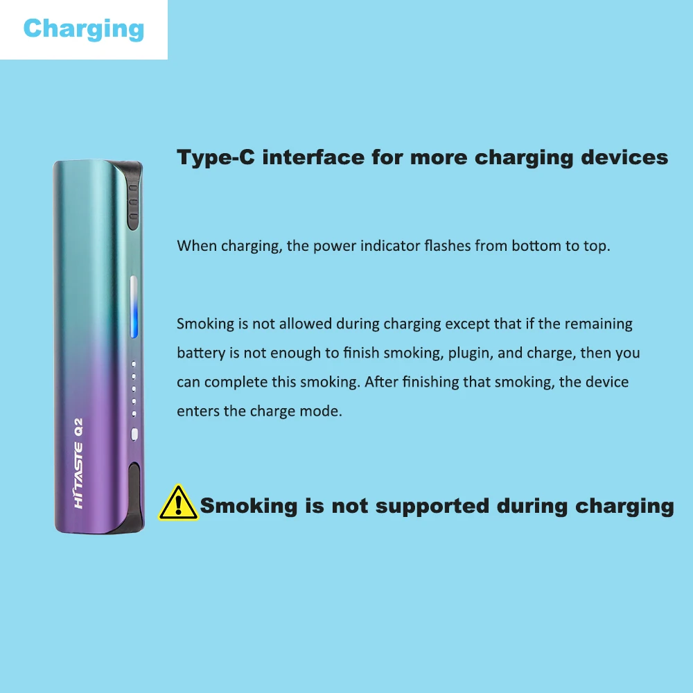 
NEW heating not burn smoke free Hitaste Q2 Heated Tobacco Product for tobacco sticks 