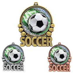 Gold Award Football Medals-Winner Medal Gold Prizes for Sports Competitions Party