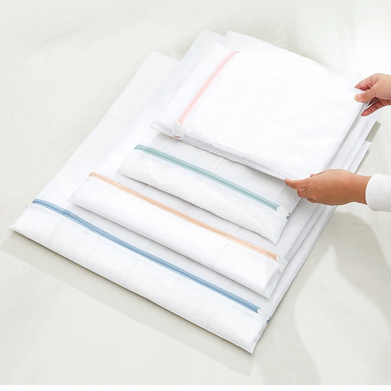 Custom mesh laundry bag washing foldable,hotel delicate sorter cotton wash cloth laundry bag bra