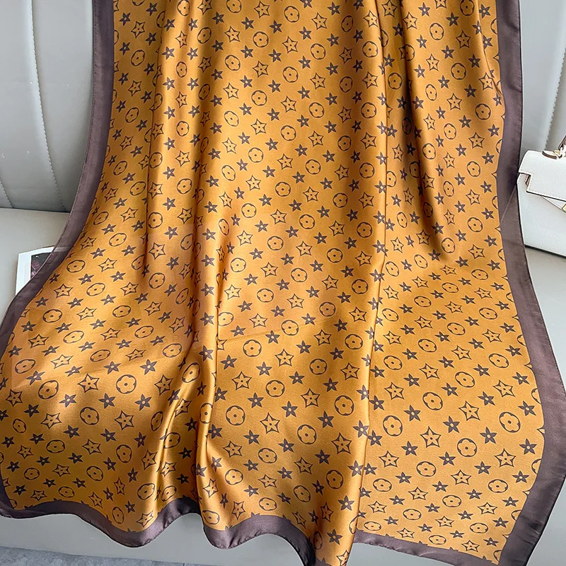 Chinese Supplier New Fashion 2023 new scarf shawls silk scarves high quality luxury designer silk head scarf women hijab