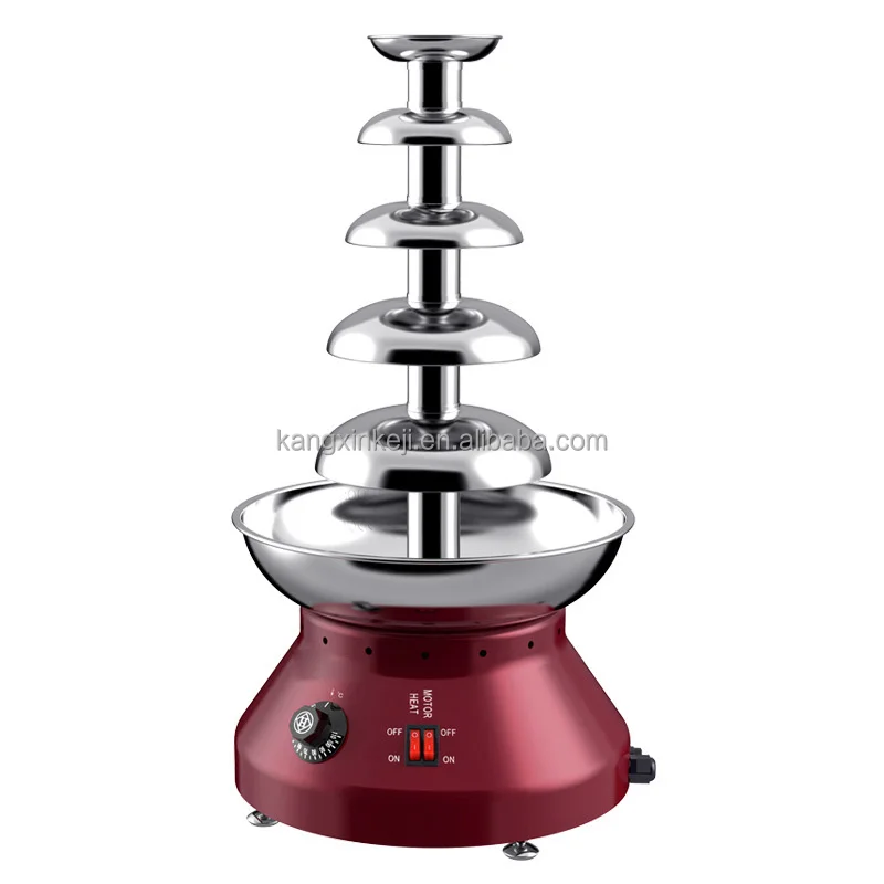 Hot Sale Machine With Thermostat Fuse 110V 220V Industrial Fountain 4/5 Tier Chocolate