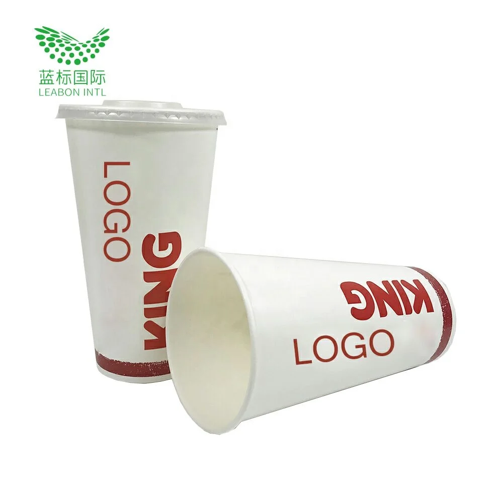 Custom Cold Drink Milktea Hot Chocolate Cappuccino Packaging 210ml 200ml Bio Degradable Disposable Coffee Paper Cups With Sleeve