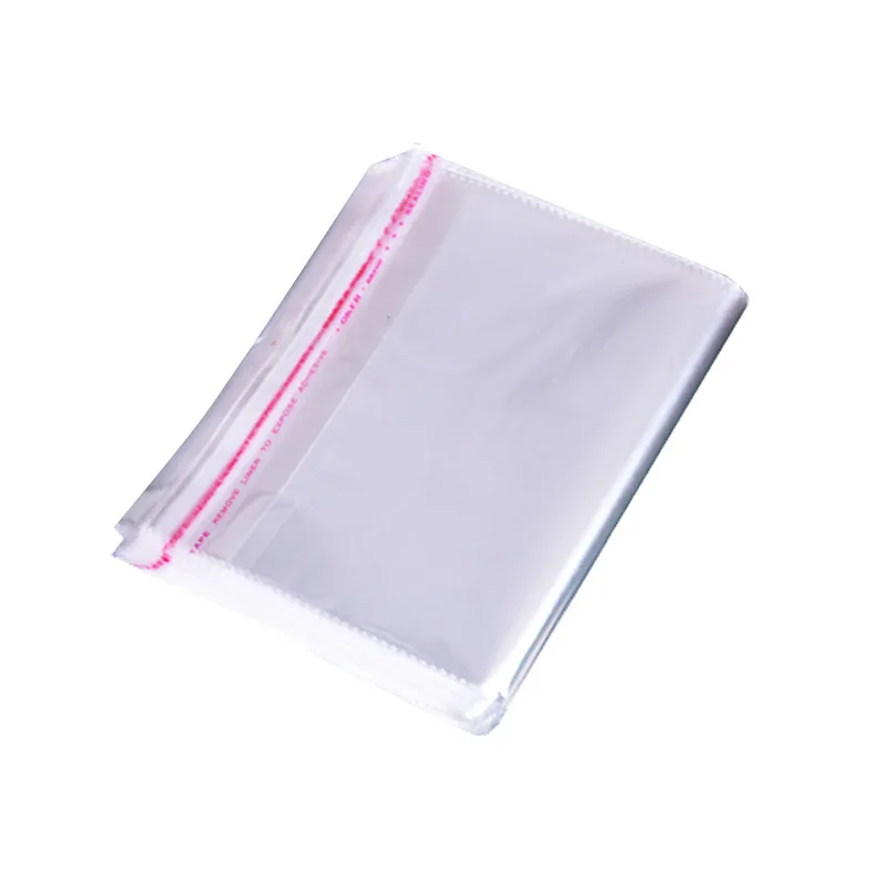 Custom Cellophane Plastic Opp Shrink Bag Self-Adhesive and Disposable with Printed Header Gravure Surface Handling Plastic Bag