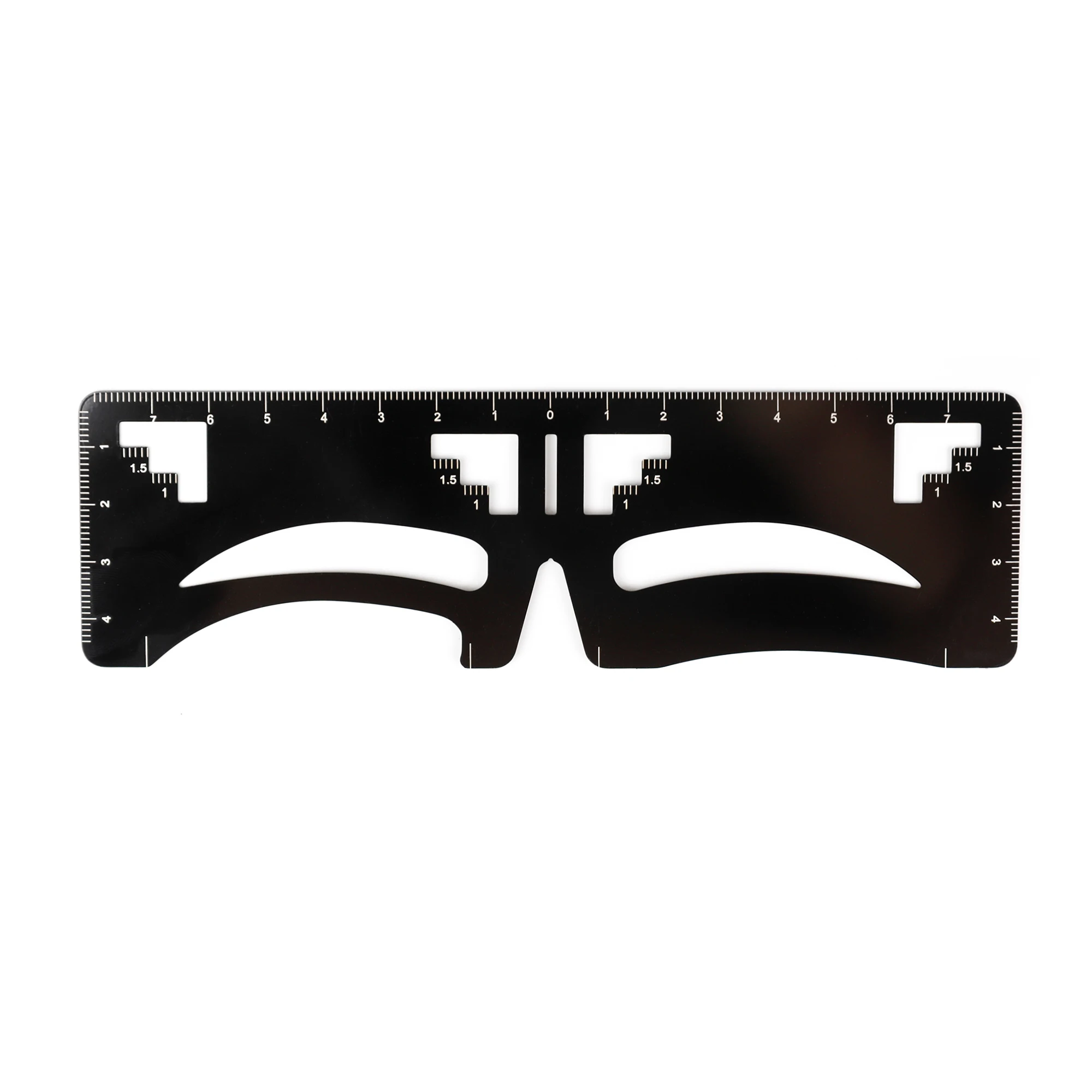 High Quality Eyebrow Measuring Ruler Mini Permanent Stainless Steel Measuring Makeup Eyebrow Rule