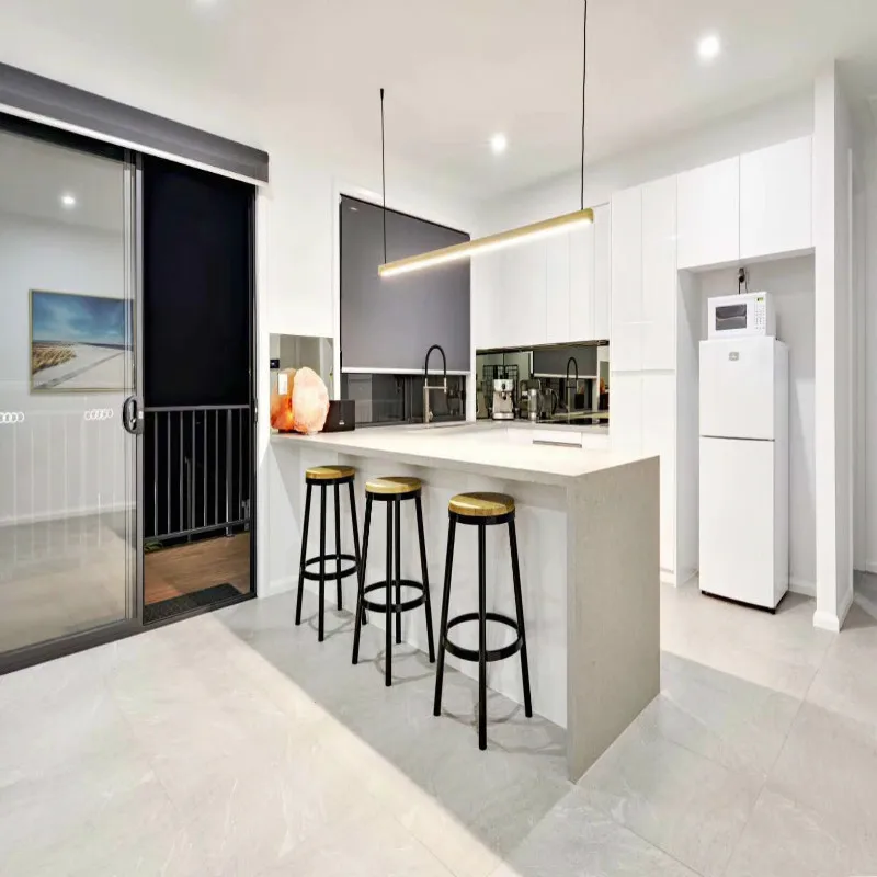 2 PAC Matt Lacquer Australia Project Wooden Kitchen Cabinets