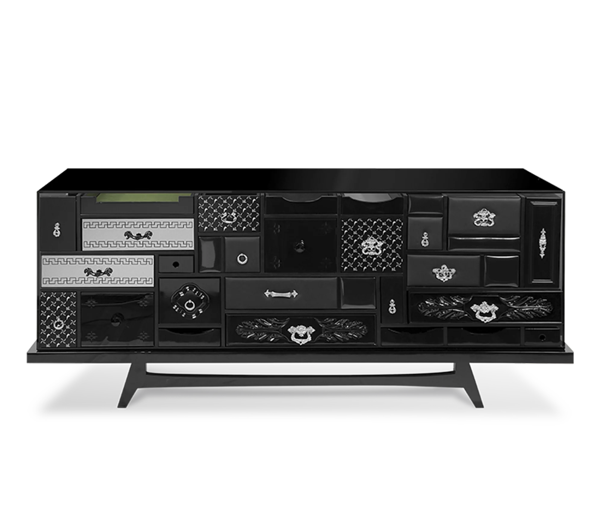 Italy luxury brand sideboard living room solid wood cabinet Modern bedroom luxury chest of drawers