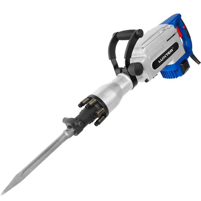 
LUXTER 1700W Industrial Heavy Duty Electric Jack Hammer Demolition Hammer Demolition Power Hammer Breaker Portable 