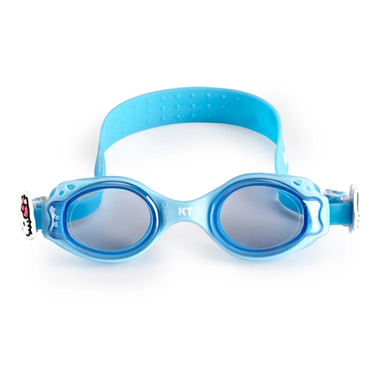 
hot sell Hello Kitty Cartoon cute food grade silicone swimming goggles for kids 