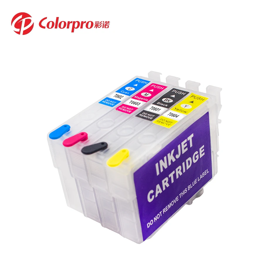 Colorpro T0601 series refill ink cartridge Compatible for EPN Stylus C88 CX3800 CX3810 printer with permanent chip