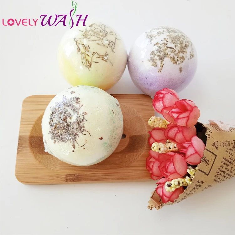 Wholesale Rainbow Colorful Bubble Fizzy Organic Bath Bombs 110g Gift Set 12pcs  Bath Bomb for Kids