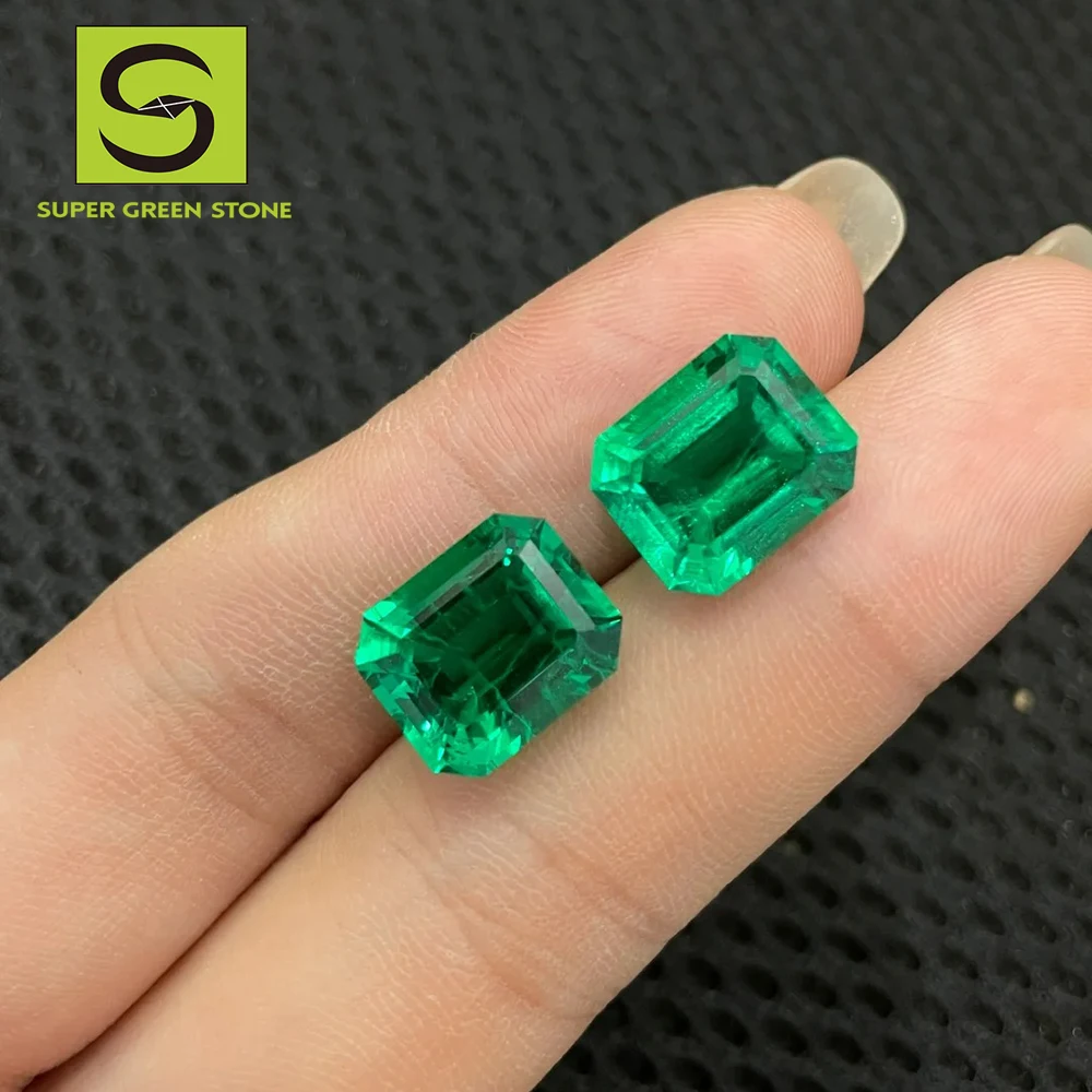 SuperGS SGSLGE05 Alexandrite Stone Synthetic Gemstone Loose Lab Grown Emerald Loose Gemstones For Jewelry Making
