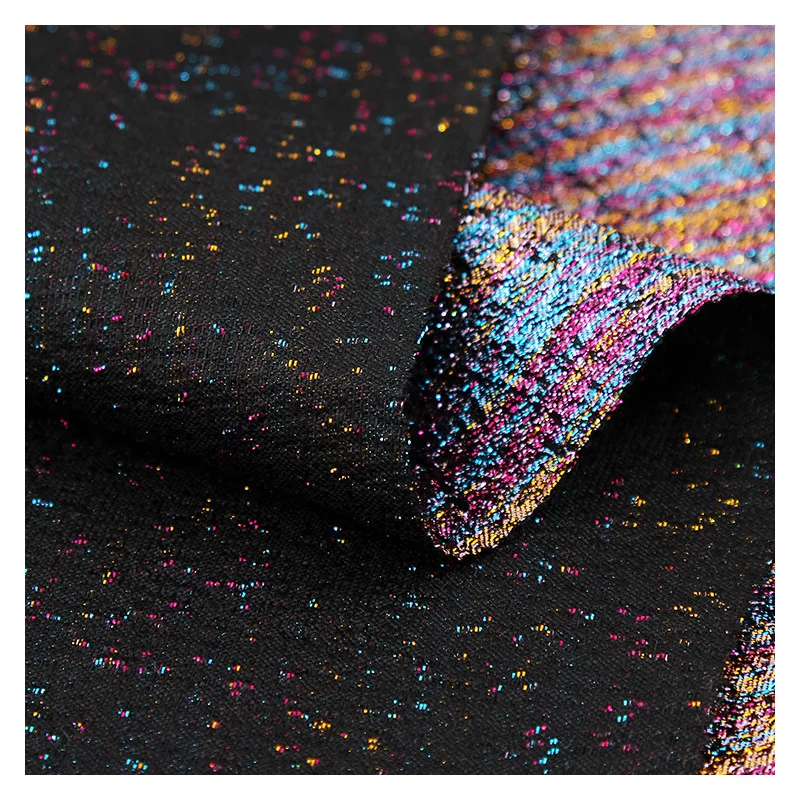 Luxury Metallic Jacquard Fabric for Evening Dress