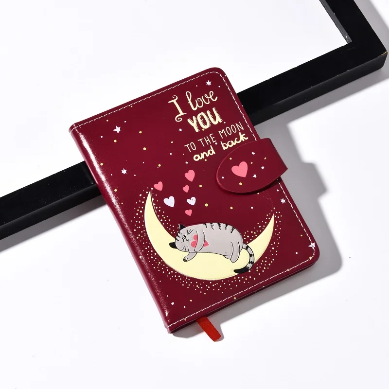 A3 A4 A5 Blank Sublimation School Printable Planner Journal Pu Leather Note Book Cute Stationery magnetic snap notebooks