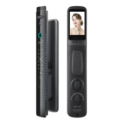 Security Smart Door Lock Cam Electric Deadbolt Peephole Camera Biometric Fingerprint Keyless Lock