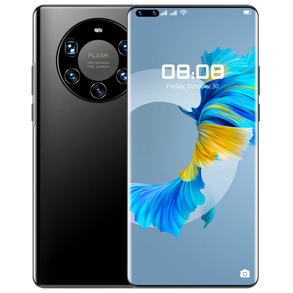 
The Latest Smart Phone Mate 40 Pro+ 7.3 Inch 10 Core Face ID 3G 4G 5G Network Phone Mobiles Mobile Phone 