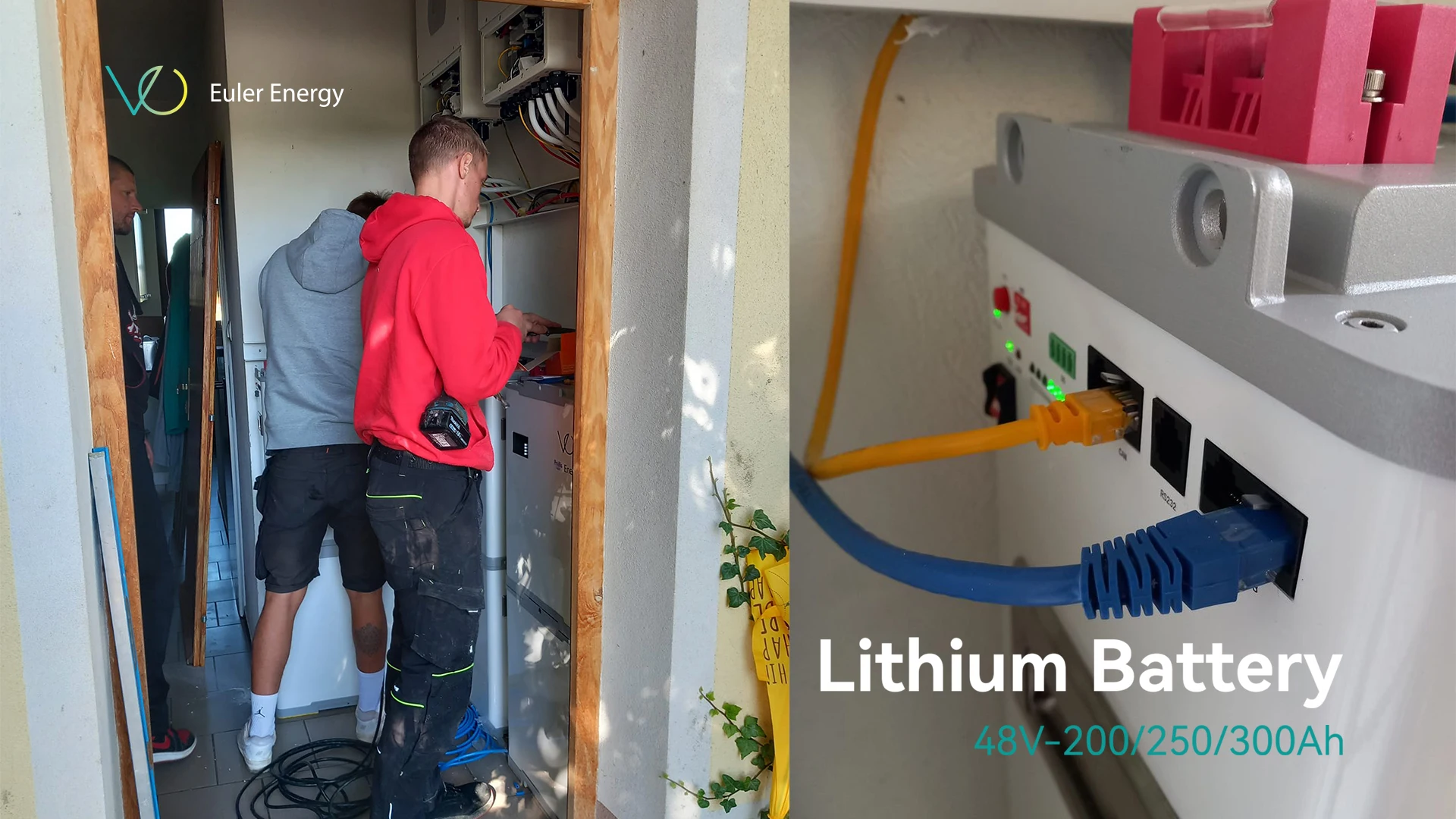 Солнечная Pv синяя углеродная батарея 48 В 200ah литий-фосфатная lifepo4 со встроенным BMS для домашнего использования