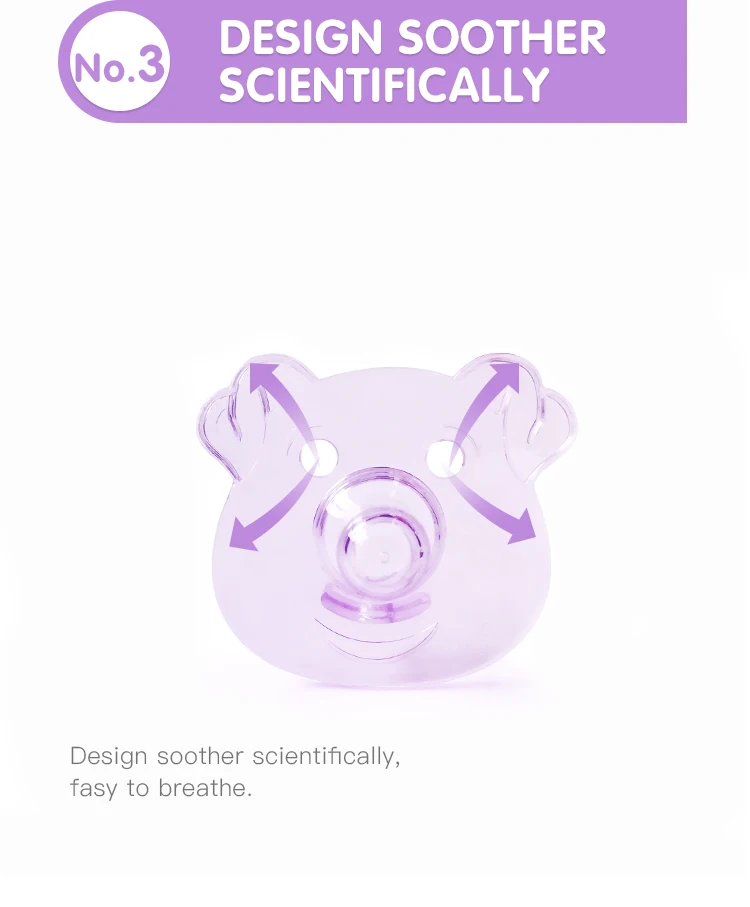 Baby Products Funny Food Grade Baby silicone Kids Pacifier Sleep Soother