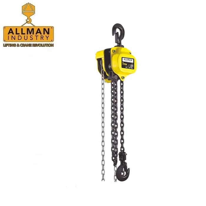 Allman 2 Ton Chain Block Hoist  Manual Block Hand Chain Pulley Lift For Sale