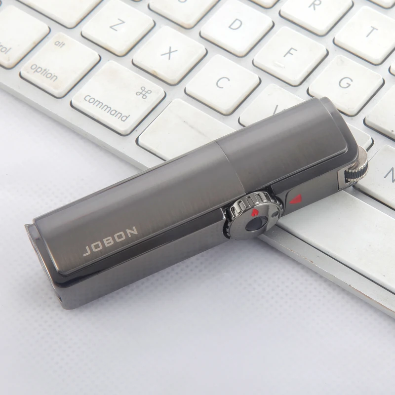 Многоразовая Зажигалка JOBON для сигарет с тройным пламенем Бутановая газовая зажигалка сигар логотипом на заказ кремнем оптовая