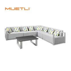 Factory Wholesale Luxury Outdoor Sofas Large Sectional Furniture Patio Couch Garden Sets