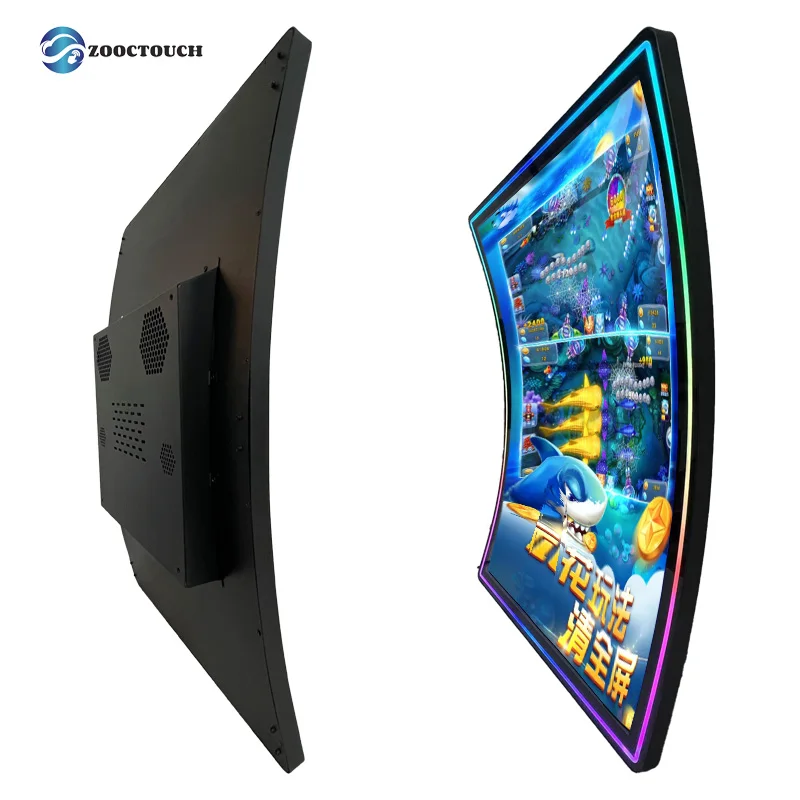 21-55 Inch Capacitive Touch Screen Vertical Panel Monitor Skill Game Machine Curved Display Game Machine Cabinet Display
