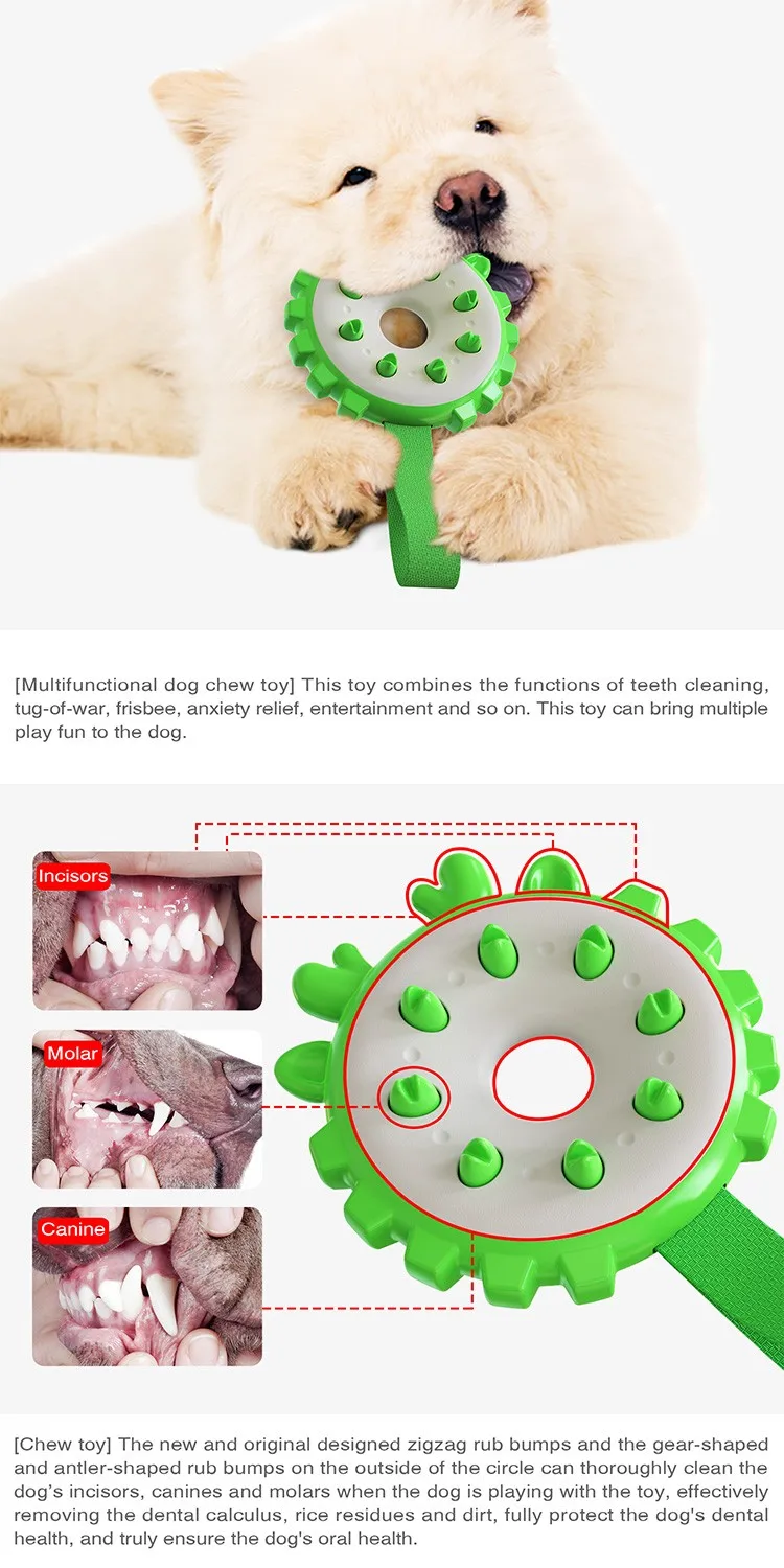 puppy Triple Texture toys for Aggressive flying disc Chewers Interactive Frisbee for multi-purpose outdoor training