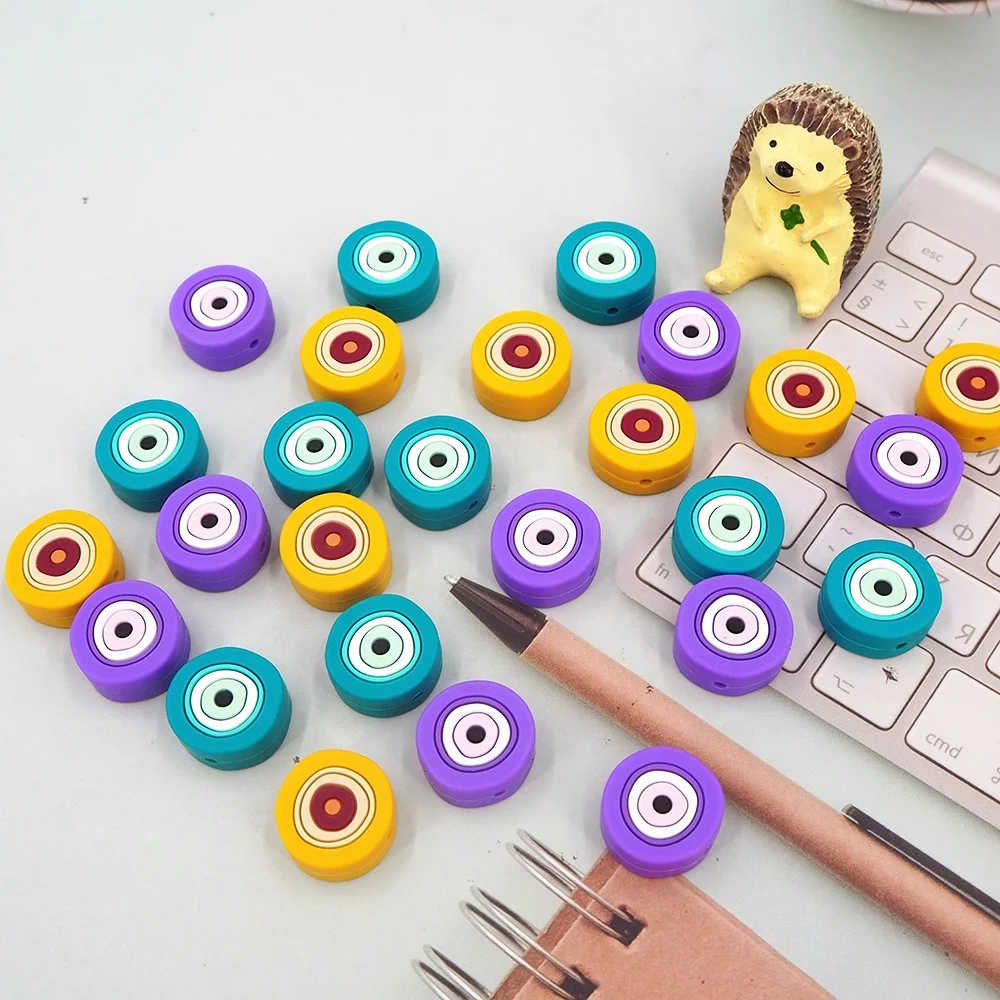 Wholesale BPA Free Pacifier Clip DIY Pacifier Chain Accessories Nazar Charms Focal Bead For Bracelet