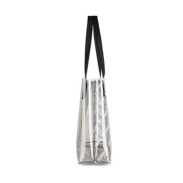 Clear plastic heavy duty retail shopping pvc gift bags with handle