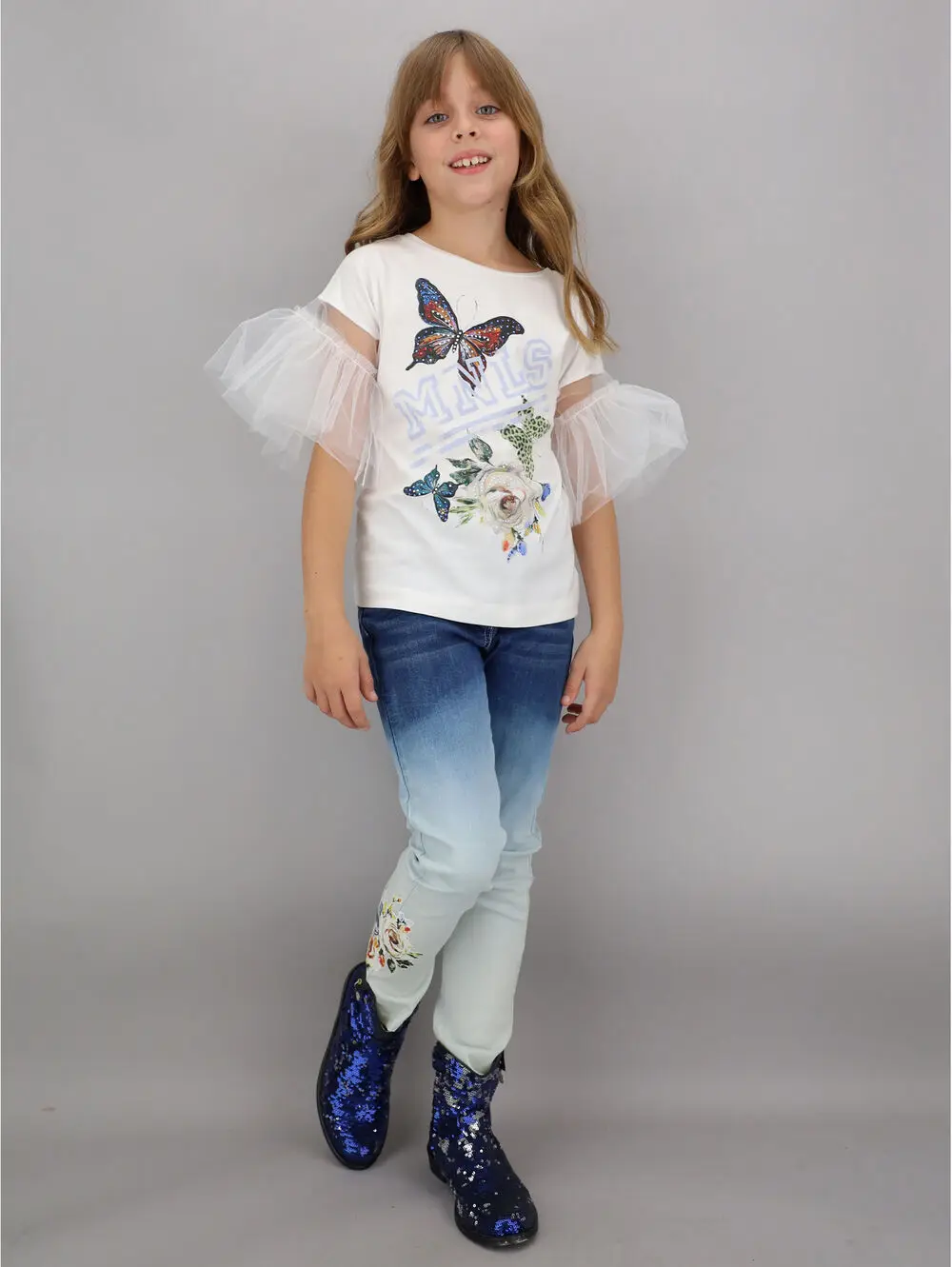  New Promotion Hot Popular Top Sale 3A Qualified Design Children Wholesale Fashion Designer Girls Jeans