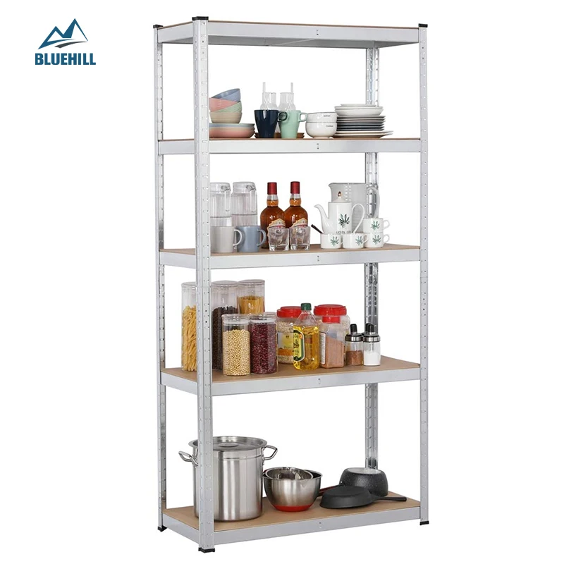 Wholesale easy to assemble powder coated estanterias metalicas galva galba boltless storage turtle rack wood shelf SG175 175kg
