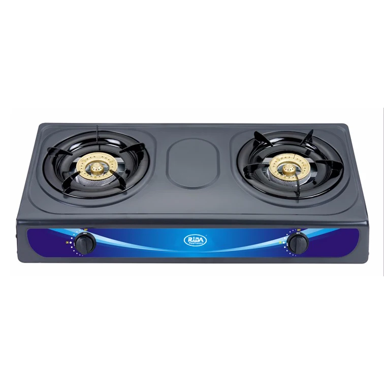Горячая Распродажа, домашняя кухонная плита, латунная Высококачественная газовая плита с 2 горелками