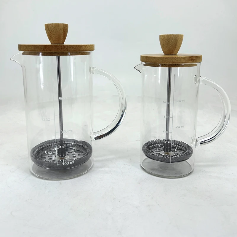 FREE Sample350ml 600ml 800ml low price dropshipping coffee maker cafetiere stainless glass coffee french press